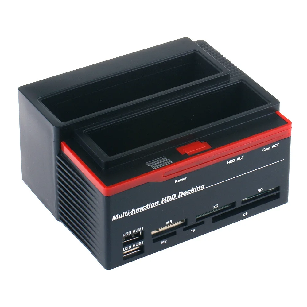 HDD USB 2 0 для IDE SATA жесткий диск с кардридером одной кнопкой Резервное копирование