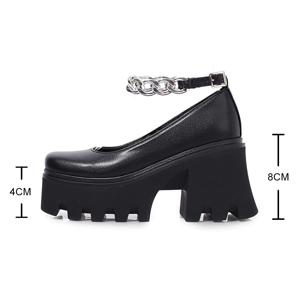 New Arrival Women Creepers Demonia Pu Leather Platform JK Mary Jane Chain Ankle Strap Student Goth Ladies Loafers Shoes dropship
New Arrival Women Creepers Demonia Pu Leather Platform JK Mary Jane Chain Ankle Strap Student Goth Ladies Loafers Shoes dropship