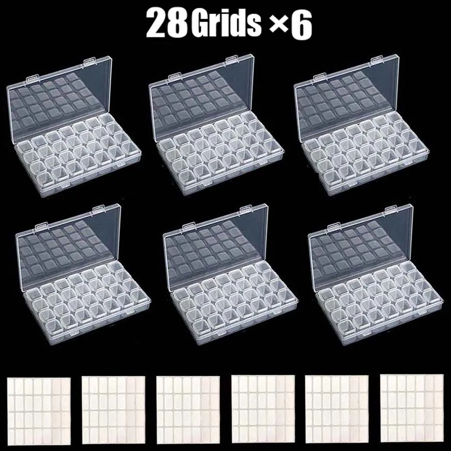 28/56/64/168 Grid 5D Diamond Painting Accessories Storage Box Diamond Painting Drill Storage Box Transparent Organizer Container
28/56/64/168 Grid 5D Diamond Painting Accessories Storage Box Diamond Painting Drill Storage Box Transparent Organizer Container