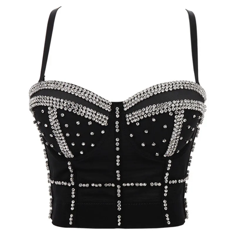 2021 Fashion Women Crop Tops Beading V Neck Sexy Summer Women Corset Crop Tops Skinny Mini Club Vest Camis Stapless Tank Tops
2021 Fashion Women Crop Tops Beading V Neck Sexy Summer Women Corset Crop Tops Skinny Mini Club Vest Camis Stapless Tank Tops