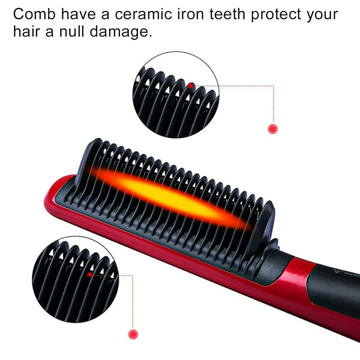 Durable Electric Straight Hair Comb Brush Fast Heated Ceramic Hair Beard Straightening Brush Hair Straightener for Men Women
Durable Electric Straight Hair Comb Brush Fast Heated Ceramic Hair Beard Straightening Brush Hair Straightener for Men Women