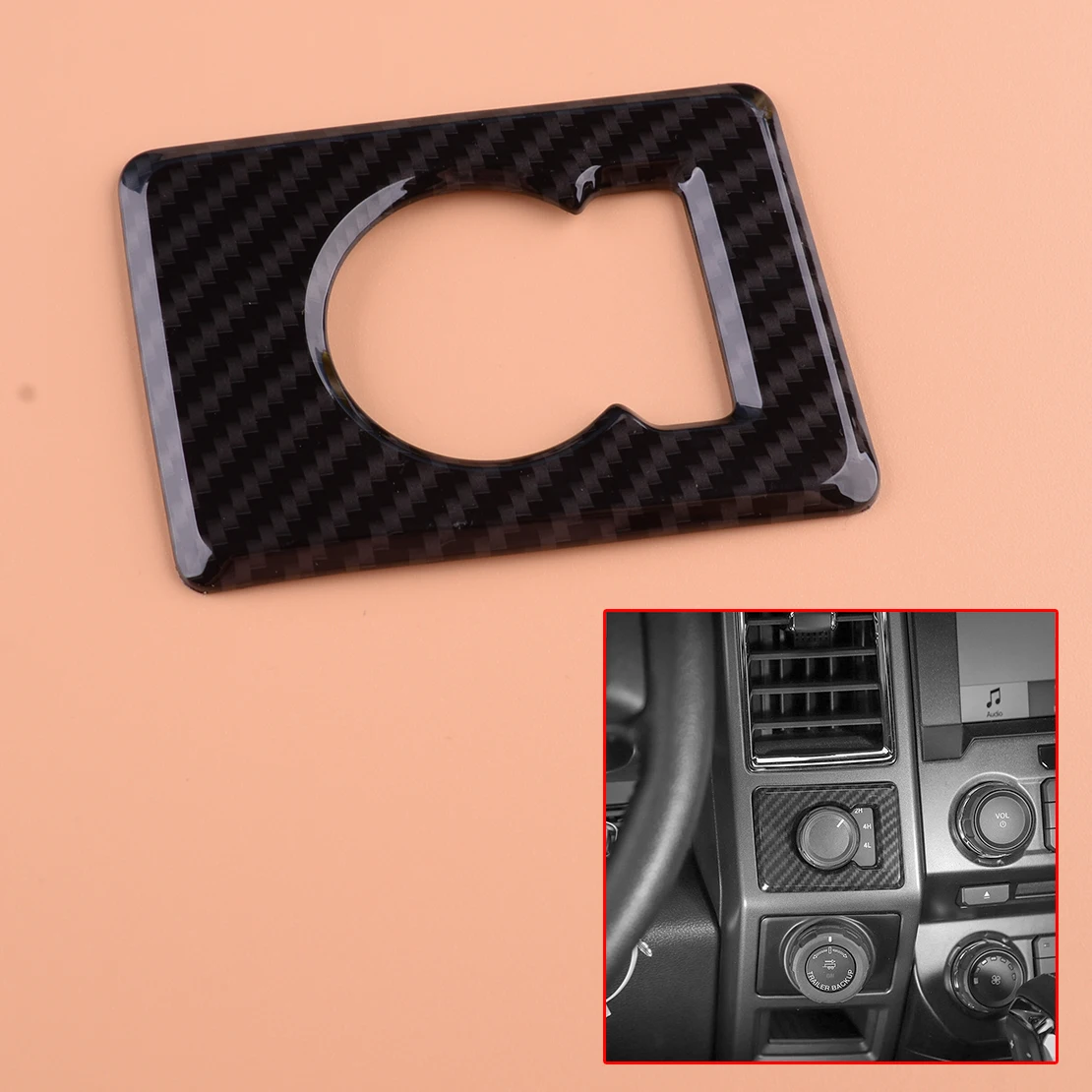 Plastic Car Four Wheel Drive Knob Switch Cover Trim Frame Fit for Ford F150 2015 2016 2017 Carbon Fiber Style
Plastic Car Four Wheel Drive Knob Switch Cover Trim Frame Fit for Ford F150 2015 2016 2017 Carbon Fiber Style