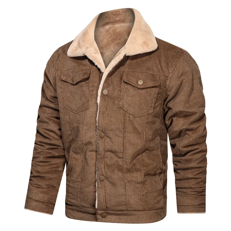 New Men's Autumn Winter Thick Warm Corduroy Jacket Coat Male Fleece Thermal Outwear Casual Fur Collar Bomber Motor Biker Jackets
New Men's Autumn Winter Thick Warm Corduroy Jacket Coat Male Fleece Thermal Outwear Casual Fur Collar Bomber Motor Biker Jackets