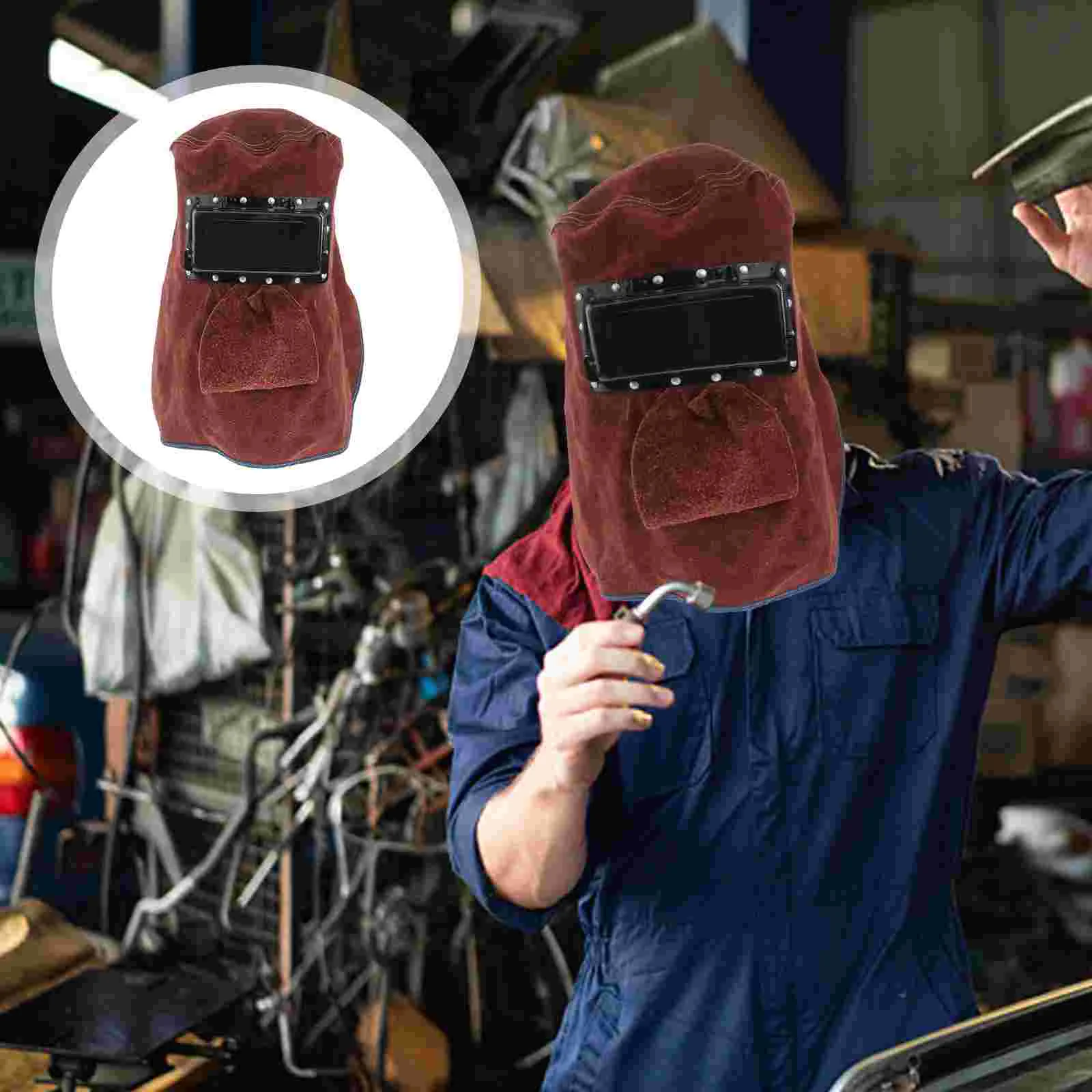1pc Heat Resistant Welding Helmet Durable Head Cover Mask for Welder Protective Mask
1pc Heat Resistant Welding Helmet Durable Head Cover Mask for Welder Protective Mask