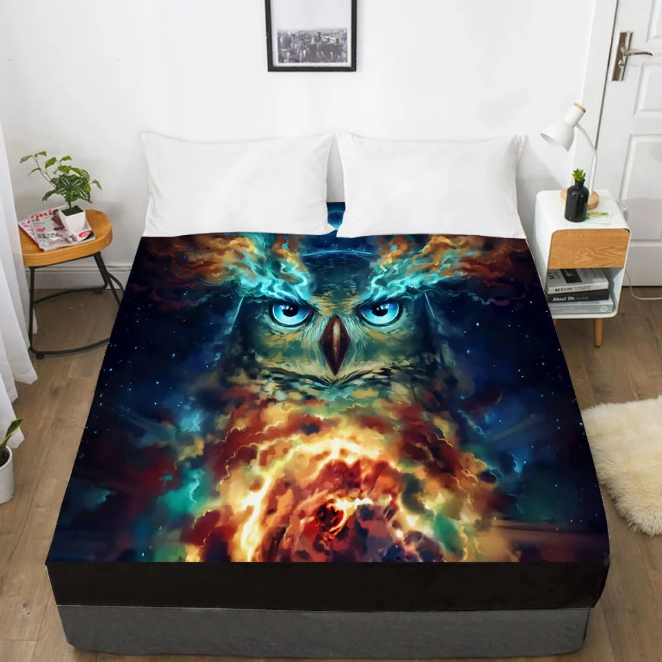 1pc 3D Bed Sheet with Elastic Fitted Sheet 135/150/180/200/160x200 Mattress Cover Double King Queen Home Microfiber Smoke wolf
1pc 3D Bed Sheet with Elastic Fitted Sheet 135/150/180/200/160x200 Mattress Cover Double King Queen Home Microfiber Smoke wolf