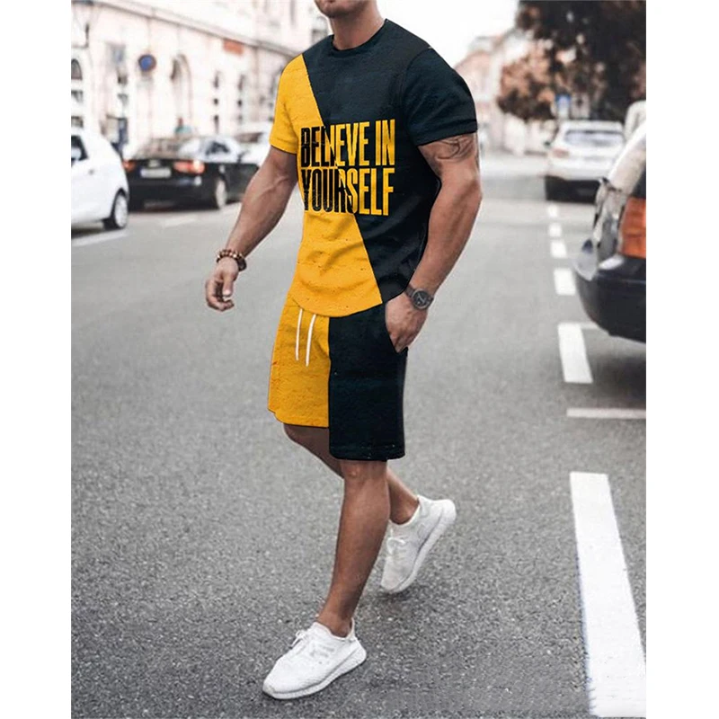 Summer Men's Set Casual Sportswear Fashion Men's Tracksuit Men Sweat Suits Oversized Short-sleeved T-shirt + Shorts 2 Piece Set
Summer Men's Set Casual Sportswear Fashion Men's Tracksuit Men Sweat Suits Oversized Short-sleeved T-shirt + Shorts 2 Piece Set