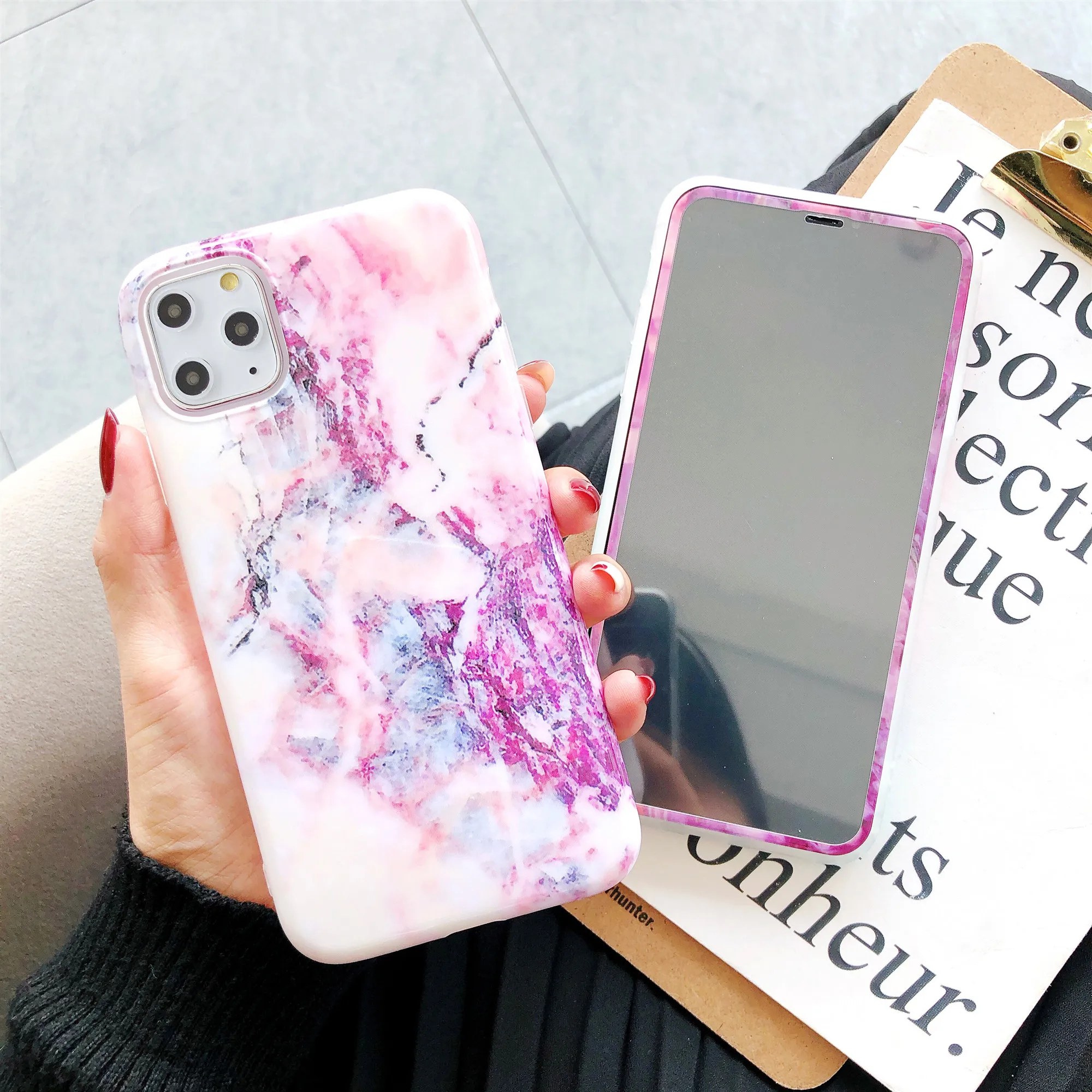 

Marble Pattern Phone Case Soft TPU Back Cover Protective Cover for iPhone 6 6s 6P 6sP 7 7P 8 8P X XS XR XSMAX 11 11Pro 11ProMAX