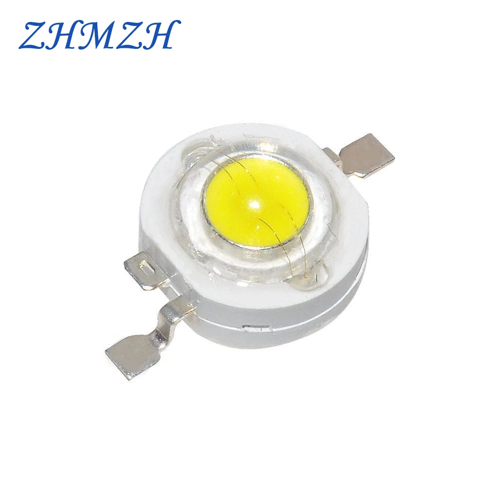

100pcs/lot 1W High Power LED Light Bead SMD LEDs Light-Emitting Diode Chip For Downlight Spotlight White Lamp Bulb