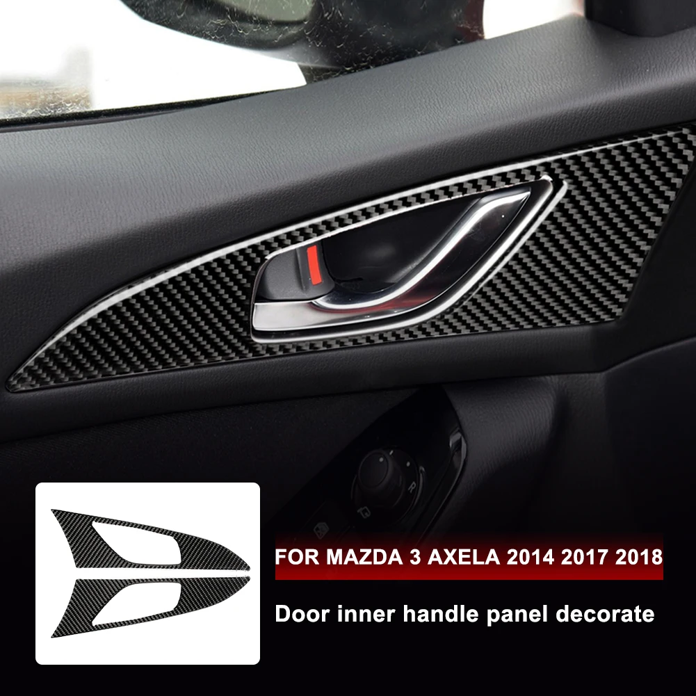 Car interior Door Handle Panel Cover Decorative Sticker Carbon Fiber Panel Trim Sticker for Mazda 3 Axela 2014 2017 2018 styling
Car interior Door Handle Panel Cover Decorative Sticker Carbon Fiber Panel Trim Sticker for Mazda 3 Axela 2014 2017 2018 styling