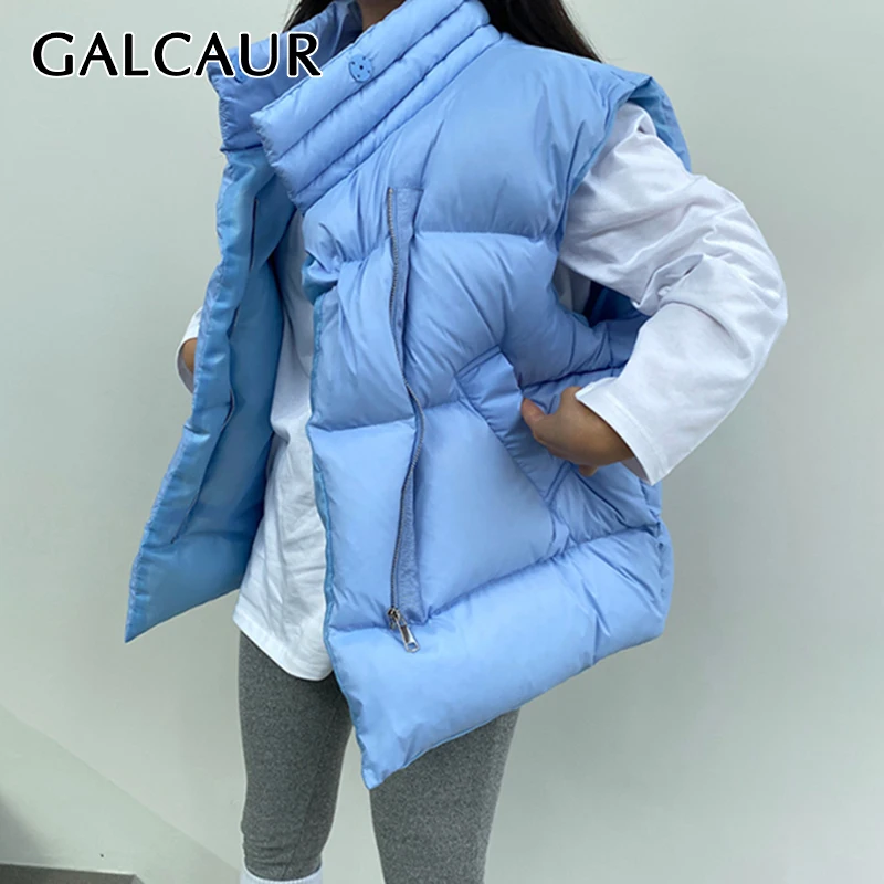 GALCAUR Casual White Coat Vest For Women Lapel Collar Sleeveless Zipper Loose Solid Coats Female Clothing Winter Korean Fashion
GALCAUR Casual White Coat Vest For Women Lapel Collar Sleeveless Zipper Loose Solid Coats Female Clothing Winter Korean Fashion