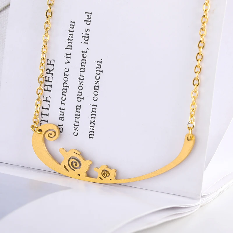 2021 Animal Cute Turtle Necklace Stainless Steel Necklace Couple Woman Girl Choker Sense Neck Chain Women Jewelry Gift Trends
2021 Animal Cute Turtle Necklace Stainless Steel Necklace Couple Woman Girl Choker Sense Neck Chain Women Jewelry Gift Trends