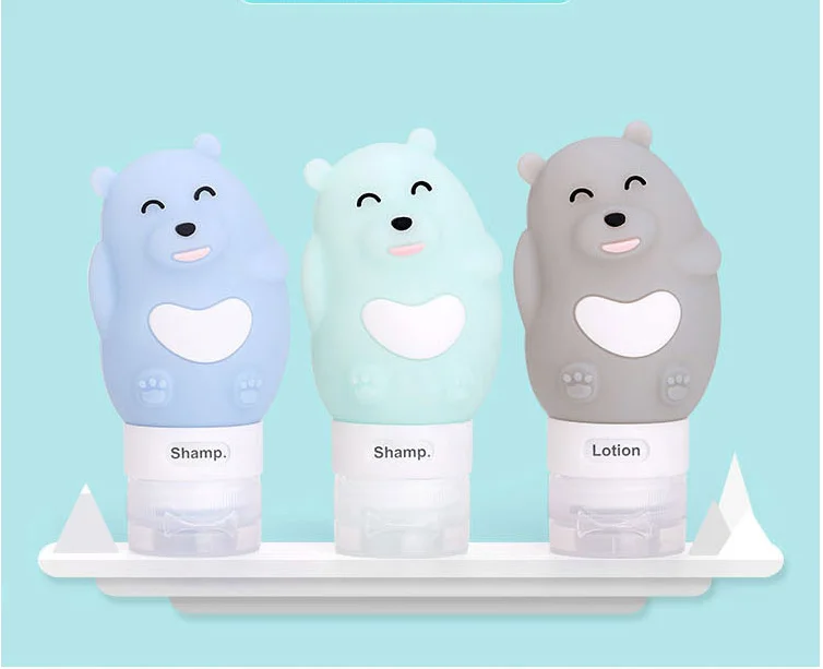 80ml Portable Silicone Refillable Bottle Animal Cute Empty Travel Packing Press for Lotion Shampoo Cosmetic Squeeze Containers
80ml Portable Silicone Refillable Bottle Animal Cute Empty Travel Packing Press for Lotion Shampoo Cosmetic Squeeze Containers