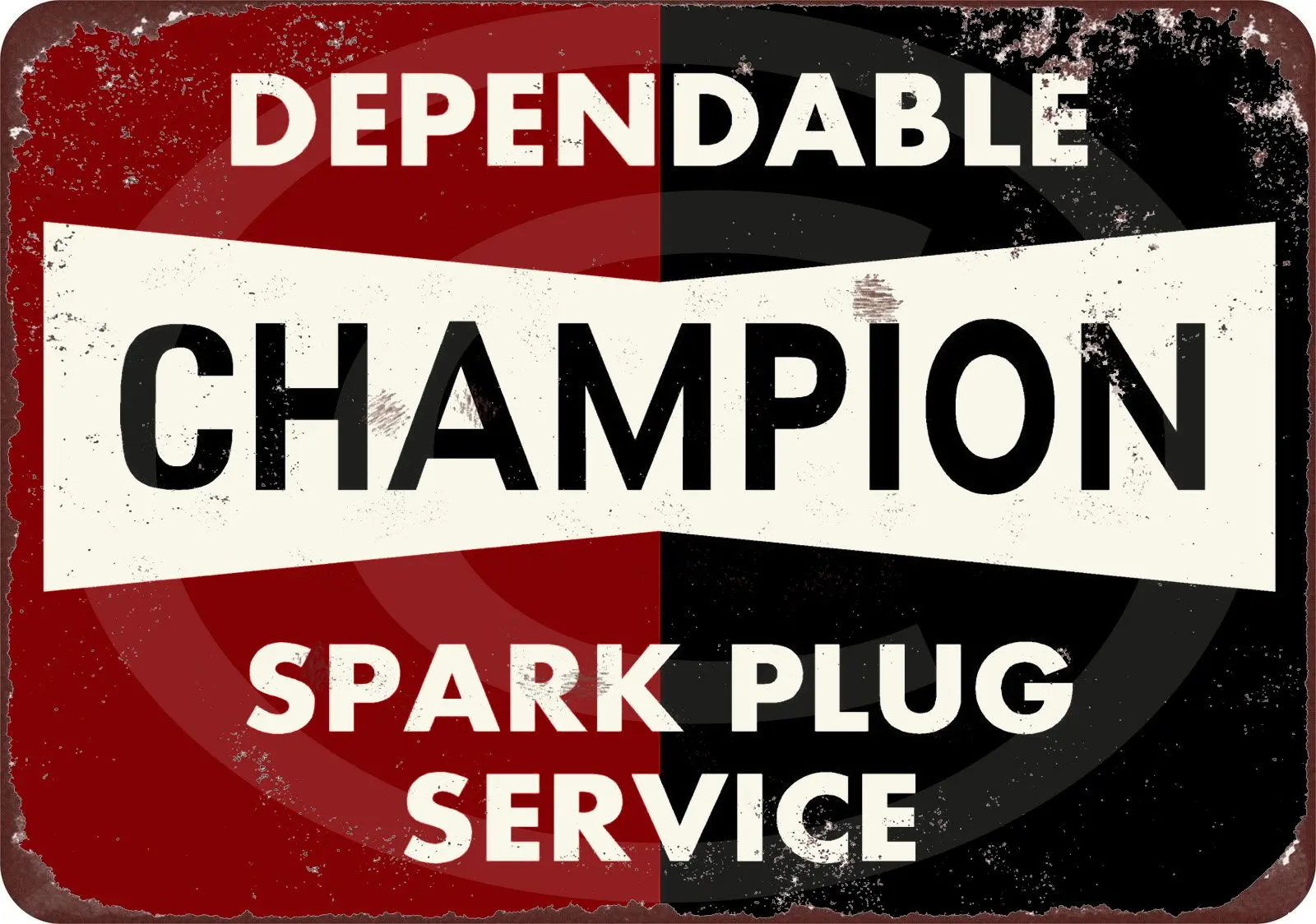 

Custom Kraze Champion Spark Plug Service Reproduction Metal Sign 8 x 12 Made in The USA