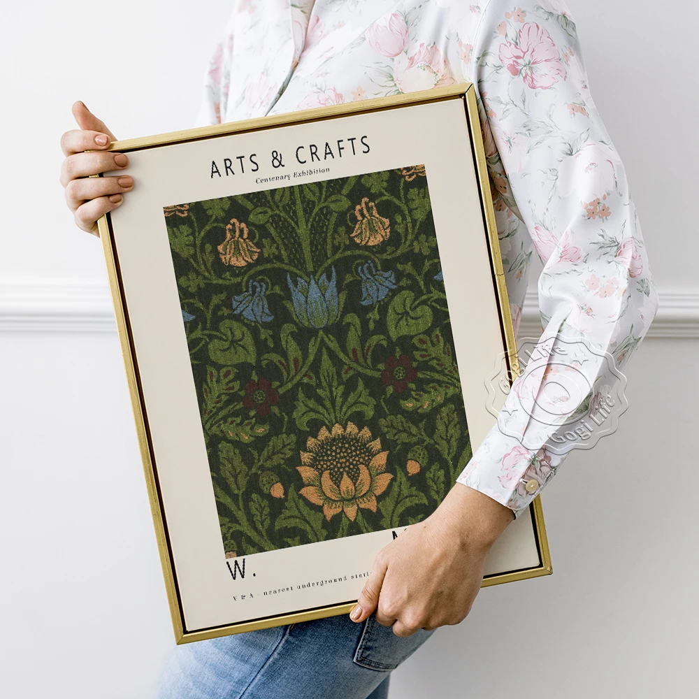William Morris Exhibition Poster, Retro Flower Pattern Print Art, Gallery Mural Decor, Arts and Crafts movement Wall Picture
William Morris Exhibition Poster, Retro Flower Pattern Print Art, Gallery Mural Decor, Arts and Crafts movement Wall Picture