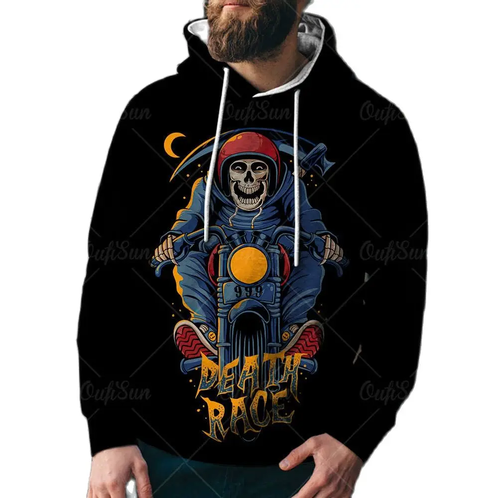 2021 New Spring And Autumn Season Fashion Horror Cowboy Motorcycle Skull Pattern 3D Printing Men's/women's Hoodie Oversize 4XL
2021 New Spring And Autumn Season Fashion Horror Cowboy Motorcycle Skull Pattern 3D Printing Men's/women's Hoodie Oversize 4XL