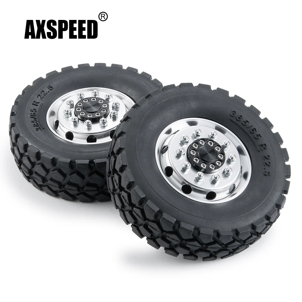 AXSPEED 2 шт. металлические передние диски ступицы колеса + 2 шт. 30 мм ширина черные резиновые шины для Tamiya 1/14 стандарт трактор грузовик 6x 6 запчас...
AXSPEED 2 шт. металлические передние диски ступицы колеса + 2 шт. 30 мм ширина черные резиновые шины для Tamiya 1/14 стандарт трактор грузовик 6x 6 запчас...