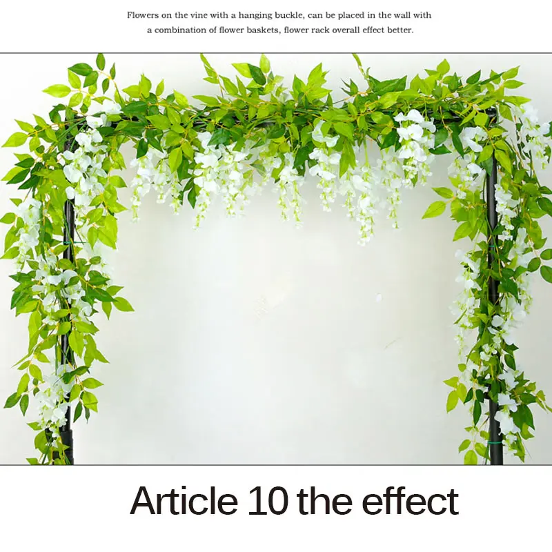 1.8m Artificial Wisteria Vine Garland Plants Foliage Trailing Flower Flowers Outdoor Home Office Hotel Decor
1.8m Artificial Wisteria Vine Garland Plants Foliage Trailing Flower Flowers Outdoor Home Office Hotel Decor