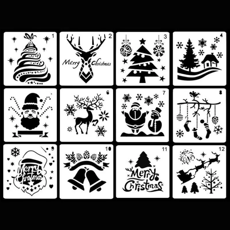 2pc Merry Christmas Stencil DIY Wall Layering Painting Template Decor Scrapbooking Embossing Supplies Reusable
2pc Merry Christmas Stencil DIY Wall Layering Painting Template Decor Scrapbooking Embossing Supplies Reusable