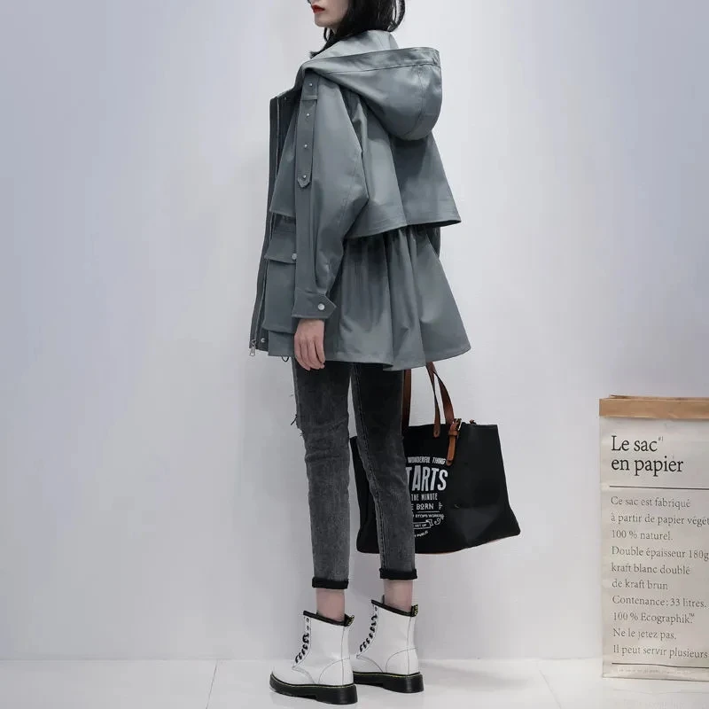 2021 Fashion Long Coat Woman Solid Trench Coat Korean Hooded Female Windbreaker Spring/Autumn Oversize Zipped Coat
2021 Fashion Long Coat Woman Solid Trench Coat Korean Hooded Female Windbreaker Spring/Autumn Oversize Zipped Coat