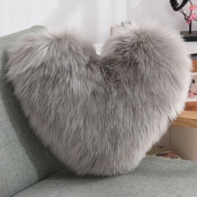 Creative Heart-shaped Plush Pillow Cushion Cushion With Core Sofa Waist Cushion Office Chair Imitation Wool Pillow Cover
Creative Heart-shaped Plush Pillow Cushion Cushion With Core Sofa Waist Cushion Office Chair Imitation Wool Pillow Cover