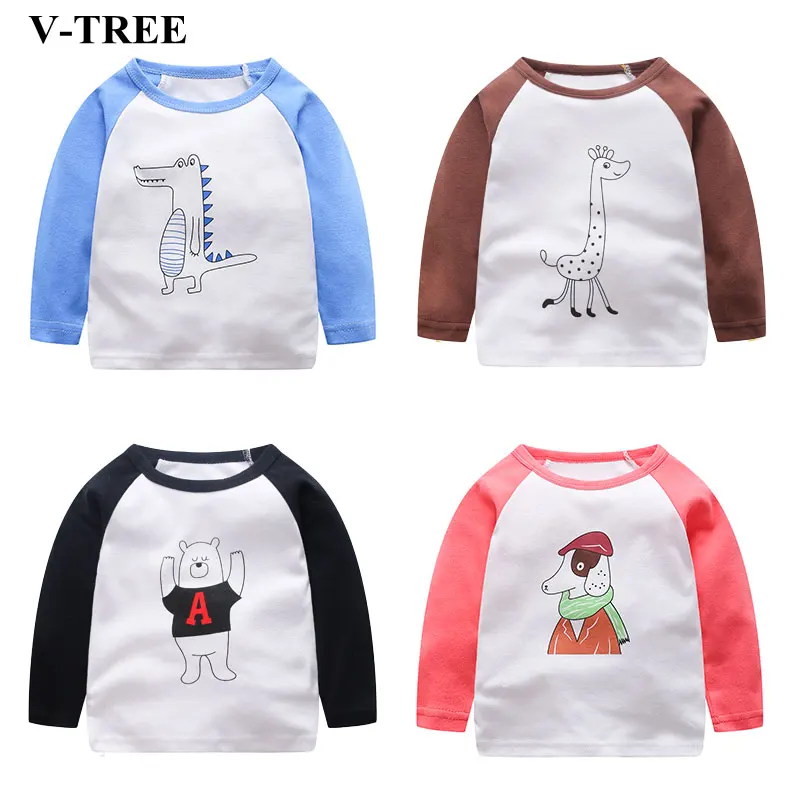 V-TREE Baby T-shirt Cotton Girl Tops Cartoon Long Sleeved Blouses Kids T-shirt Baby Clothing
V-TREE Baby T-shirt Cotton Girl Tops Cartoon Long Sleeved Blouses Kids T-shirt Baby Clothing