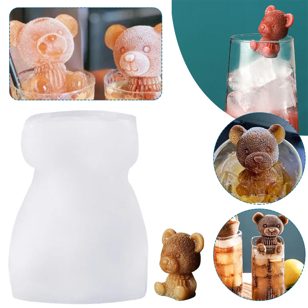 Silicone 3D Bear Ice Mold Ice Cube Tray Molds For Tea Milk Coffee Chocolate Cake Baking Decoration Kitchen Baking Accessories
Silicone 3D Bear Ice Mold Ice Cube Tray Molds For Tea Milk Coffee Chocolate Cake Baking Decoration Kitchen Baking Accessories