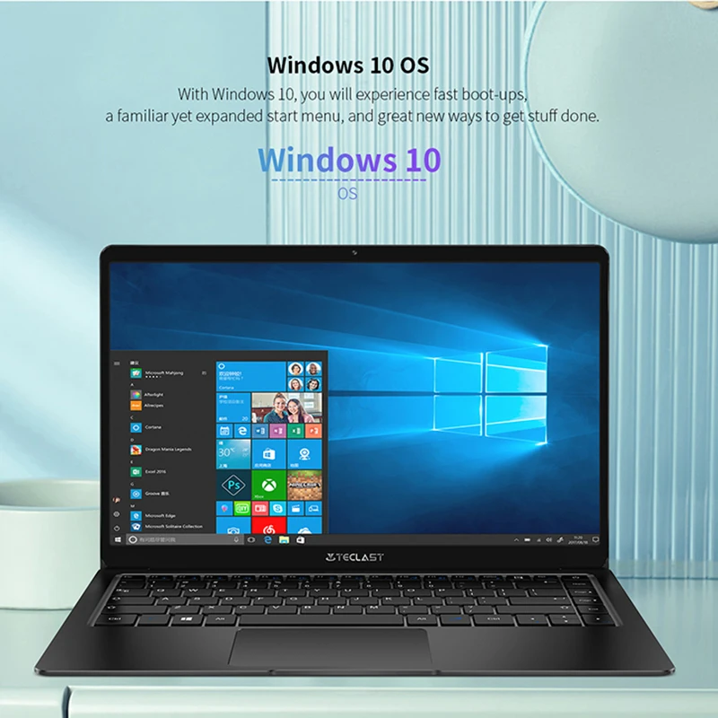 

Teclast F6S 13.3'' 1.28 Kg 1920x1080 FHD IPS Light Laptop Intel Apollo Lake Windows 10 Notebook 8GB LPDDR4 128GB SSD