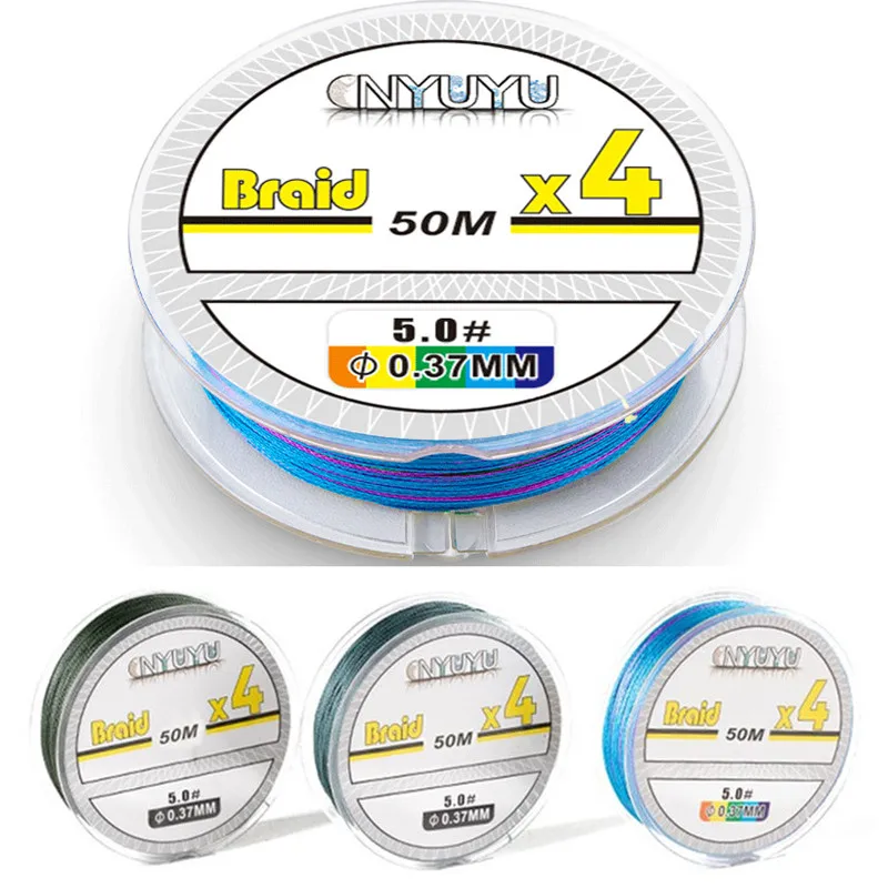 Super Strong Braided Silk Fishing Line 50M 4 Strands Multifilament Fishing Wire Carp Fishing Line 12.4-18LB Fishing Accessories
Super Strong Braided Silk Fishing Line 50M 4 Strands Multifilament Fishing Wire Carp Fishing Line 12.4-18LB Fishing Accessories