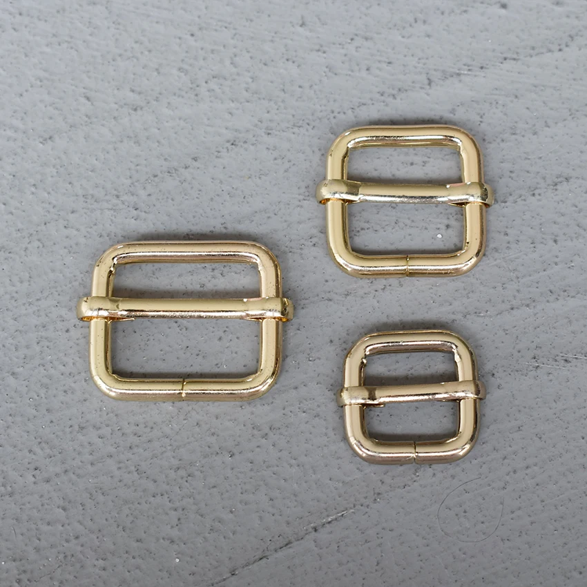 100 Pcs 15/20/25mm Gold Metal Slider Adjustment Buckle Slides Tri-glides Roller Pin Buckles Handbag Strap Slider Adjuster Belt
100 Pcs 15/20/25mm Gold Metal Slider Adjustment Buckle Slides Tri-glides Roller Pin Buckles Handbag Strap Slider Adjuster Belt