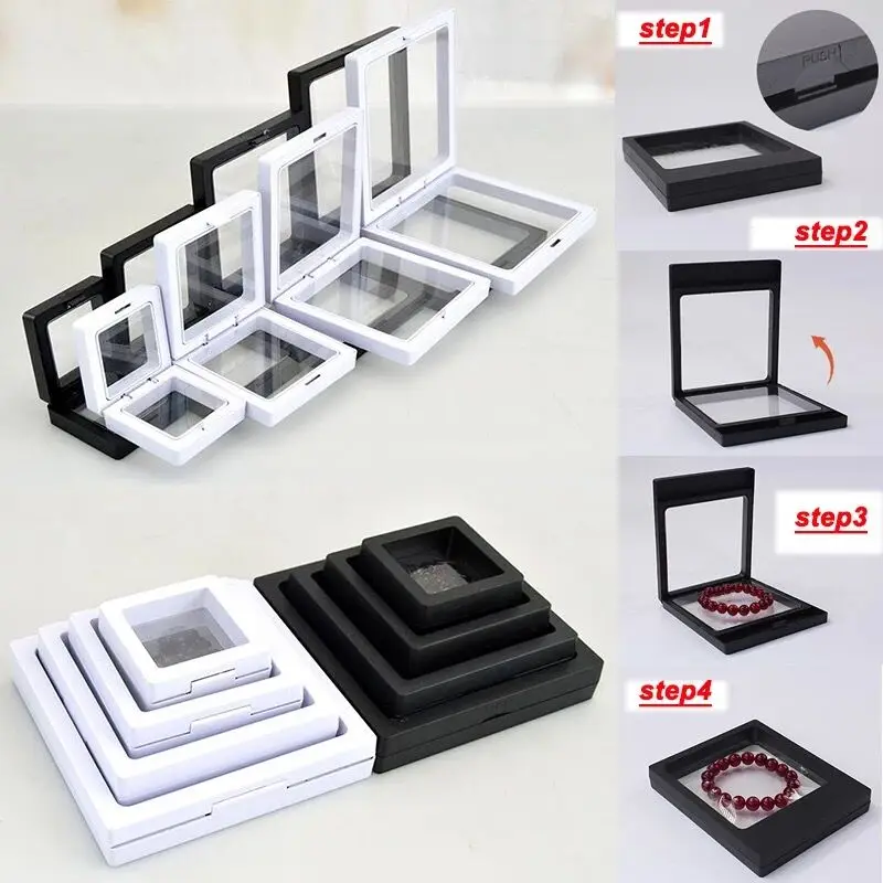 Transparent Suspension Display Cases 3D Floating Display Case Stands Holder Suspension Storage for Pendant Necklace Bracelet Rin
Transparent Suspension Display Cases 3D Floating Display Case Stands Holder Suspension Storage for Pendant Necklace Bracelet Rin