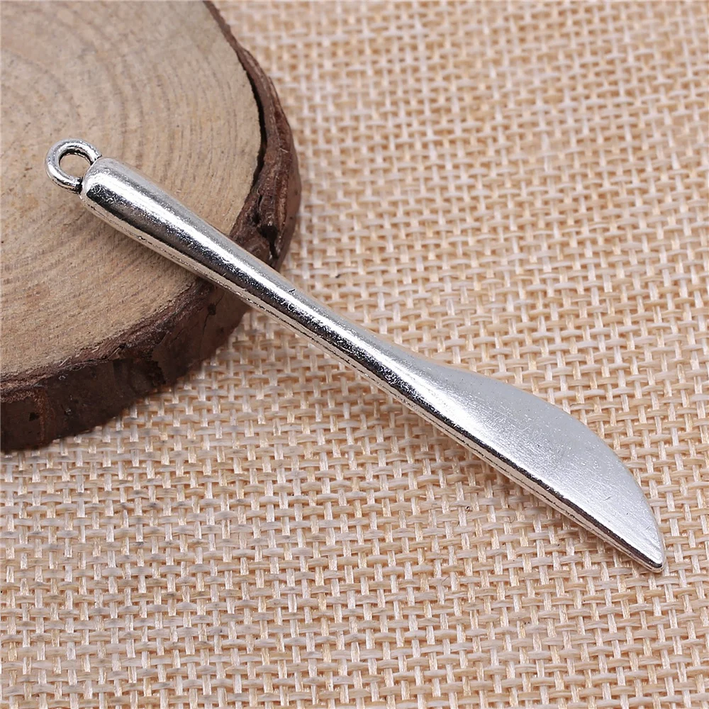 free shipping 9pcs 68x9mm antique silver Table knife charms diy retro jewelry fit Earring keychain hair card pendant accessories
free shipping 9pcs 68x9mm antique silver Table knife charms diy retro jewelry fit Earring keychain hair card pendant accessories