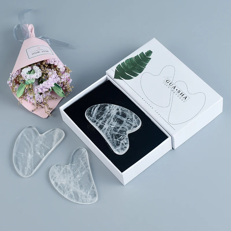 Natural Crystal Facial Massage Board Clear Rock Quartz Scraping Plate Massager Skincare GuaSha Wrinkle Removal With Box
Natural Crystal Facial Massage Board Clear Rock Quartz Scraping Plate Massager Skincare GuaSha Wrinkle Removal With Box