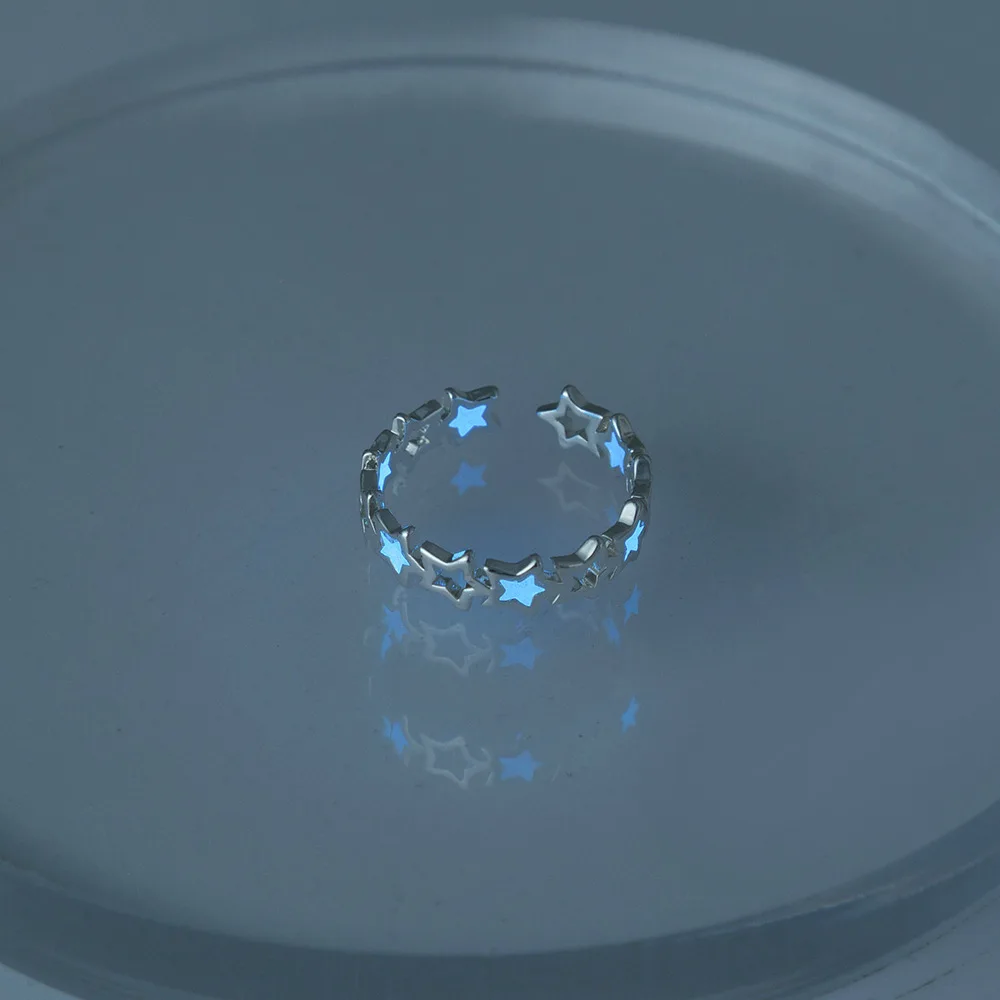 Retro Copper Luminous Blue Star Halloween Adjustable Ring Women Fashion Simple Hollow Out Metal Opening Ring Jewelry Wholesale
Retro Copper Luminous Blue Star Halloween Adjustable Ring Women Fashion Simple Hollow Out Metal Opening Ring Jewelry Wholesale