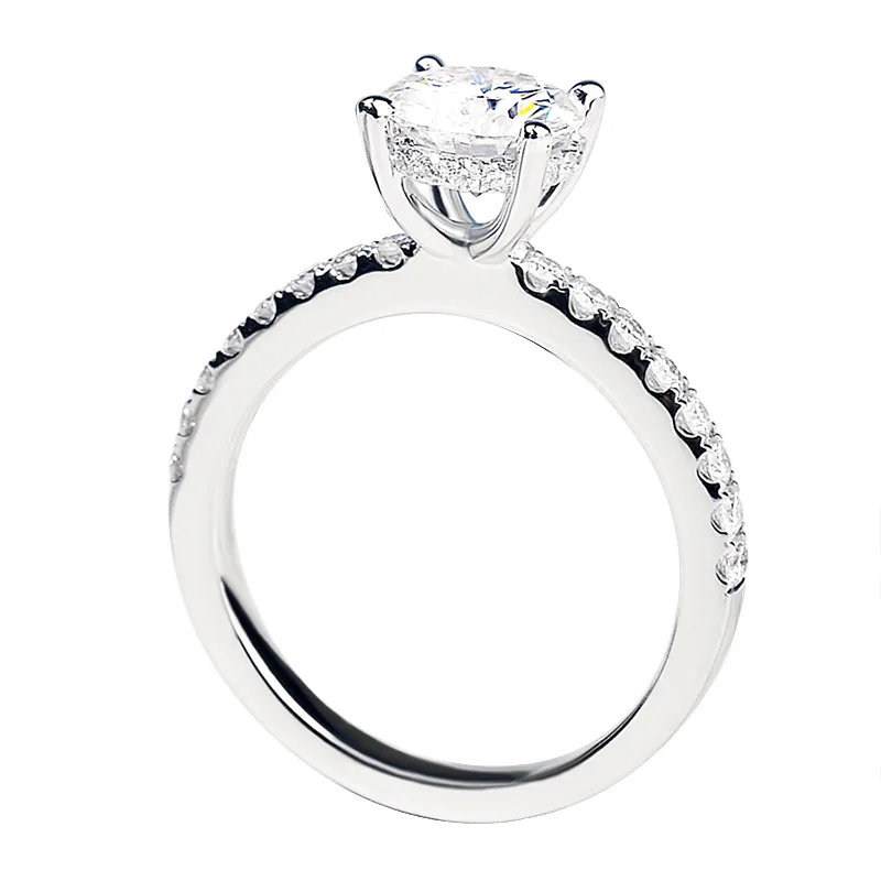 Conspicuous Diamond Real S925 Sterling Silver Rings Women Original Design Mossan Stone Elegant Engagement Wedding Luxury Party 
Conspicuous Diamond Real S925 Sterling Silver Rings Women Original Design Mossan Stone Elegant Engagement Wedding Luxury Party