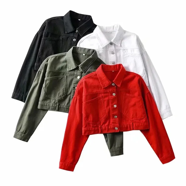Black Crop Denim Jacket Women Casual Jeans Coat Loose Slim Single-Breasted Short Top Streetwear Long Sleeve Jeans Jacket Female
Black Crop Denim Jacket Women Casual Jeans Coat Loose Slim Single-Breasted Short Top Streetwear Long Sleeve Jeans Jacket Female