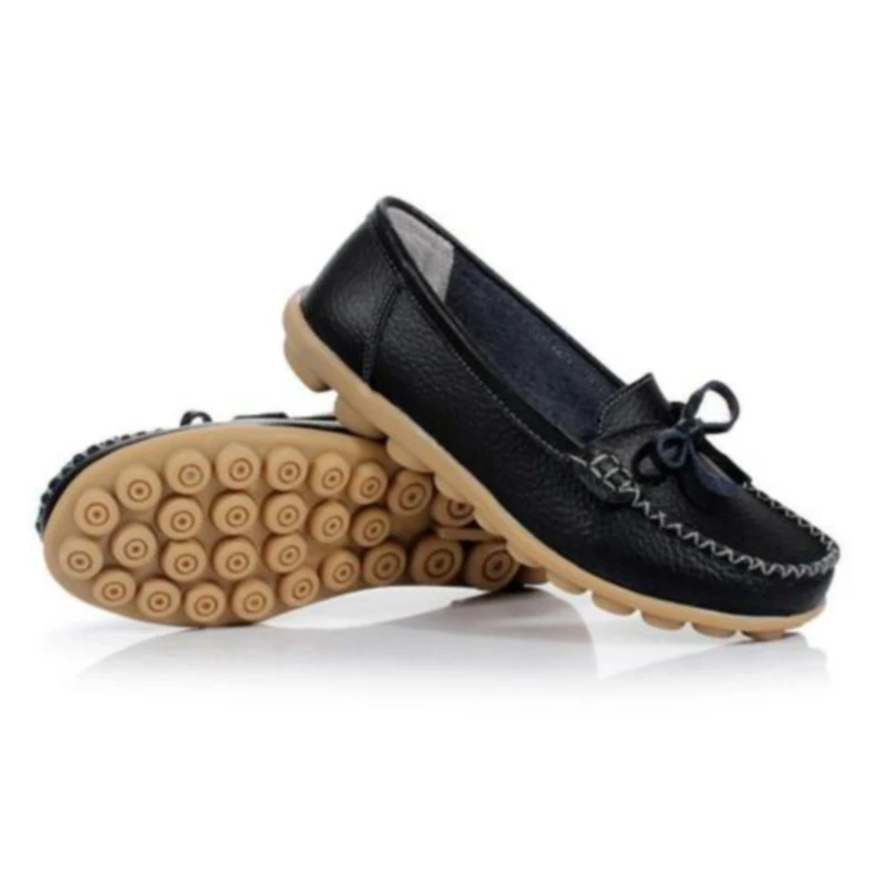 Leather Solid Color Single Shoes Spring And Summer Models Flat Shoes Women Middle-aged Old Casual Fashion Bow Peas Shoes
Leather Solid Color Single Shoes Spring And Summer Models Flat Shoes Women Middle-aged Old Casual Fashion Bow Peas Shoes