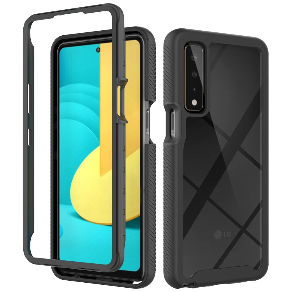 Dual Layer Drop Protection Shockproof Heavy Duty Case for LG Stylo 7 6 K92 5G Q51 K51 Velvet Hybrid Transparent Hard Back Cover
Dual Layer Drop Protection Shockproof Heavy Duty Case for LG Stylo 7 6 K92 5G Q51 K51 Velvet Hybrid Transparent Hard Back Cover