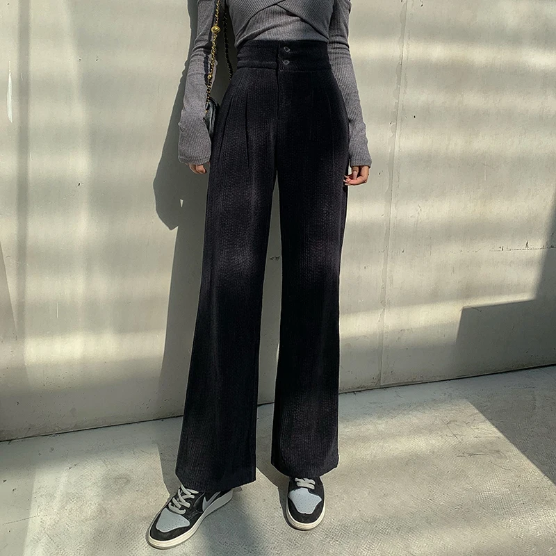 HziriP Plus Size Femme Chic Solid Corduroy Warm Loose All Match 2021 New Arrival Hot Casual High Waist Straight Long Trousers
HziriP Plus Size Femme Chic Solid Corduroy Warm Loose All Match 2021 New Arrival Hot Casual High Waist Straight Long Trousers