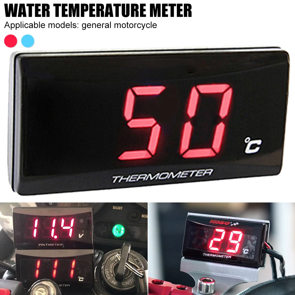 Universal Motorcycle Water Temperature Gauge Digital Water Temp Sensor Thermometer Hhydrometer Backlight for Motorbike Scooter
Universal Motorcycle Water Temperature Gauge Digital Water Temp Sensor Thermometer Hhydrometer Backlight for Motorbike Scooter
