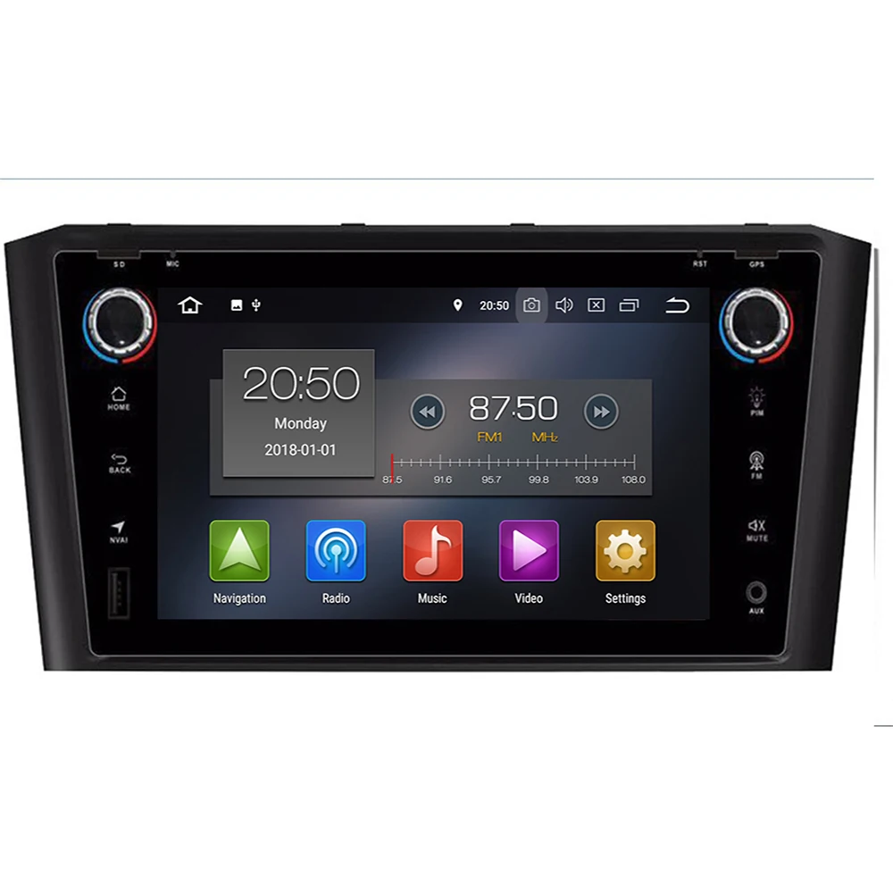 DSP IPS 4G 64G 8CORE Android 10 автомобильная навигация для Toyota Avensis T25 2002 2008 GPS стерео аудио