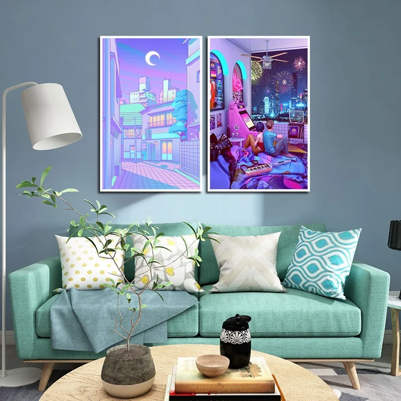 Anime Poster Cartoon Character Building Painting On Canvas Gaming Room Decoration Wall Art Mural Pictures for Bedroom
Anime Poster Cartoon Character Building Painting On Canvas Gaming Room Decoration Wall Art Mural Pictures for Bedroom