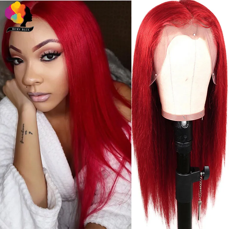 Remyblue Pre-Plucked Red 13*1 Straight Lace Front Human Hair Wigs Brazilian 99J Burgundy Remy Lace Part Wig For Black Women 150% 
Remyblue Pre-Plucked Red 13*1 Straight Lace Front Human Hair Wigs Brazilian 99J Burgundy Remy Lace Part Wig For Black Women 150%