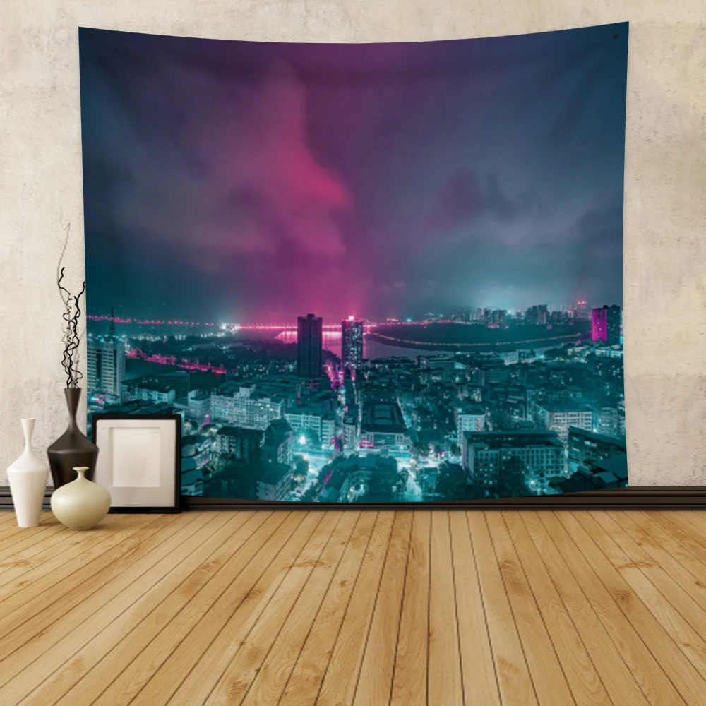 Laeacco Fashion Tapestry City Building Night Landscape And Nebula Sky Wall Art Hangings Home Living Room Bedroom Decor Polyester
Laeacco Fashion Tapestry City Building Night Landscape And Nebula Sky Wall Art Hangings Home Living Room Bedroom Decor Polyester