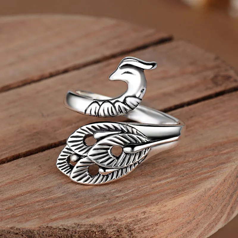New Simple Retro Stereo Peacock Ring for Women Personality Crochet with Thread Artifact Opening Adjustable Jewelry
New Simple Retro Stereo Peacock Ring for Women Personality Crochet with Thread Artifact Opening Adjustable Jewelry