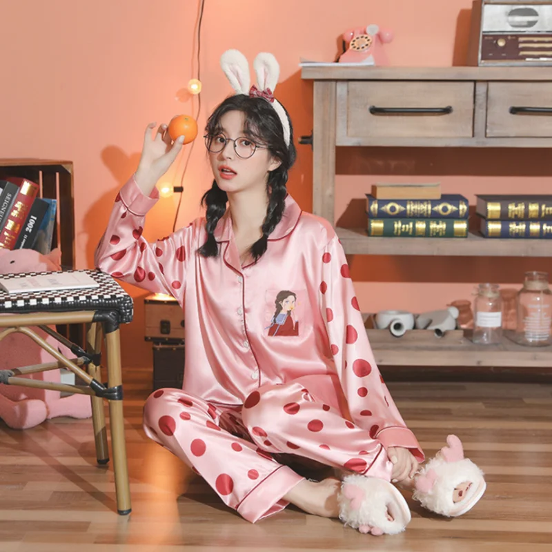 2021 New Spring Autumn Plus Size Women's Cute Pajama Set Soft Long Sleeve Comfy Pjs Pant Two Piece Sleepwear Home Suit
2021 New Spring Autumn Plus Size Women's Cute Pajama Set Soft Long Sleeve Comfy Pjs Pant Two Piece Sleepwear Home Suit