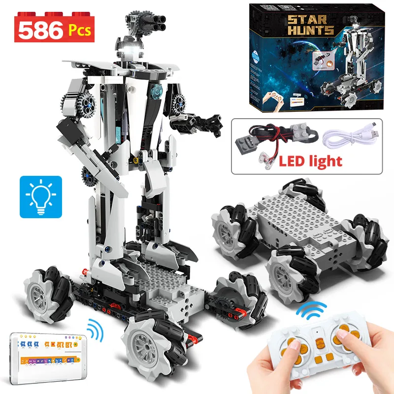 MOC Technical RC Racing Car Intelligent Robot Building Blocks Creator City APP Remote Control Vehicle Bricks Toys for Children
MOC Technical RC Racing Car Intelligent Robot Building Blocks Creator City APP Remote Control Vehicle Bricks Toys for Children