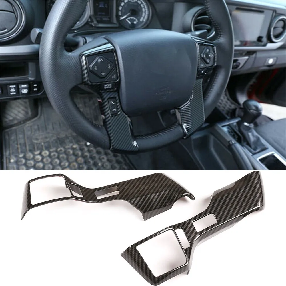 2pcs ABS Carbon Fiber Steering Wheel Button Cover Trim Fog Light Switch Button Decorative Covers For Toyota Tacoma 2016-2020
2pcs ABS Carbon Fiber Steering Wheel Button Cover Trim Fog Light Switch Button Decorative Covers For Toyota Tacoma 2016-2020