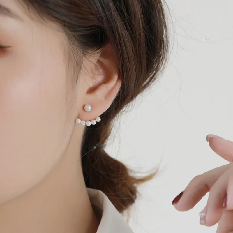 Party Earrings Gift For Women Sterling Silver 925 Stud Earring Gold Shell Pearl Luxury Trendy Earings Joyas De Plata Jewellery 
Party Earrings Gift For Women Sterling Silver 925 Stud Earring Gold Shell Pearl Luxury Trendy Earings Joyas De Plata Jewellery