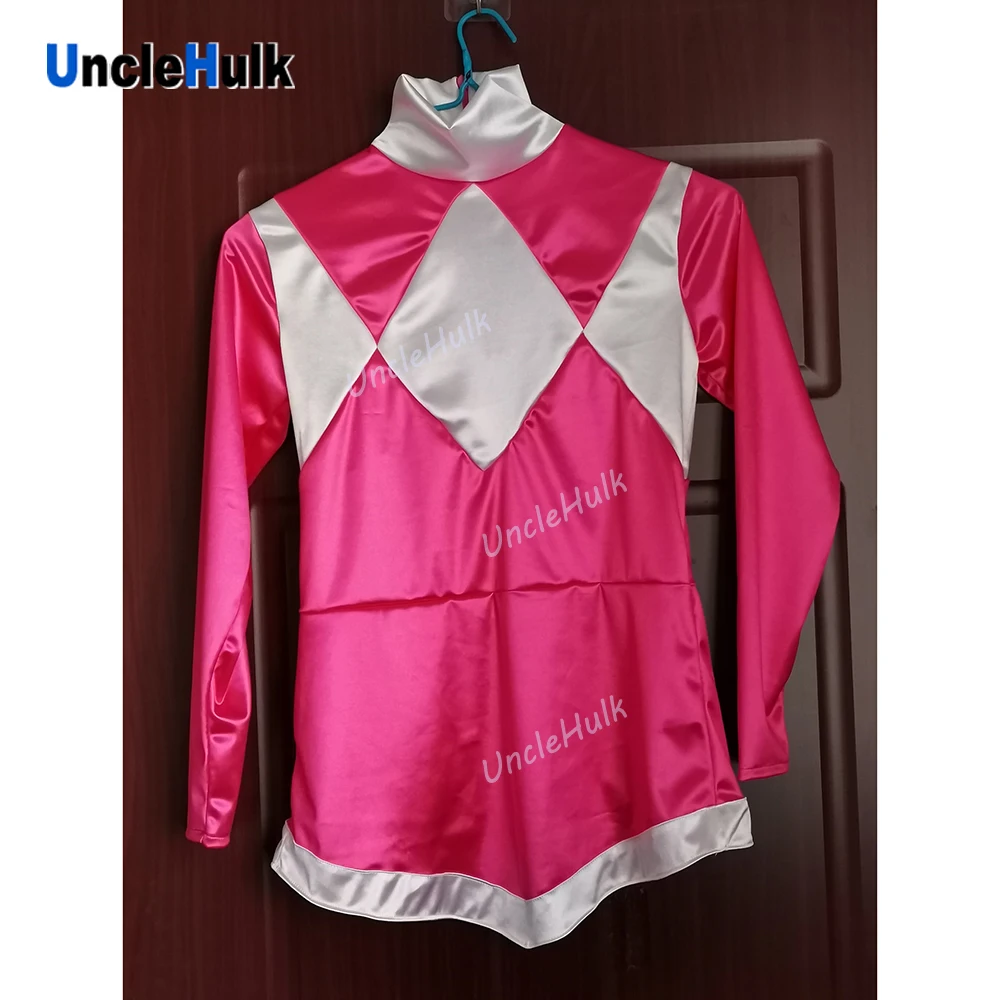 Атласные топы и брюки Mighty Ranger Morphin Pink Soldier Ptera Range | UncleHulk Тематическая одежда