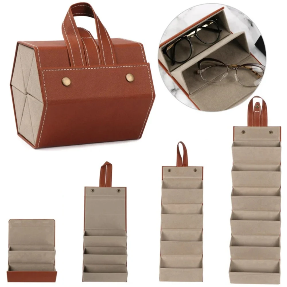 Portable Glasses Organizer 2/3/4/5/6 Multi-slot Eyeglasses Storage Display Travel Folding Sunglasses Pu Leather Case
Portable Glasses Organizer 2/3/4/5/6 Multi-slot Eyeglasses Storage Display Travel Folding Sunglasses Pu Leather Case